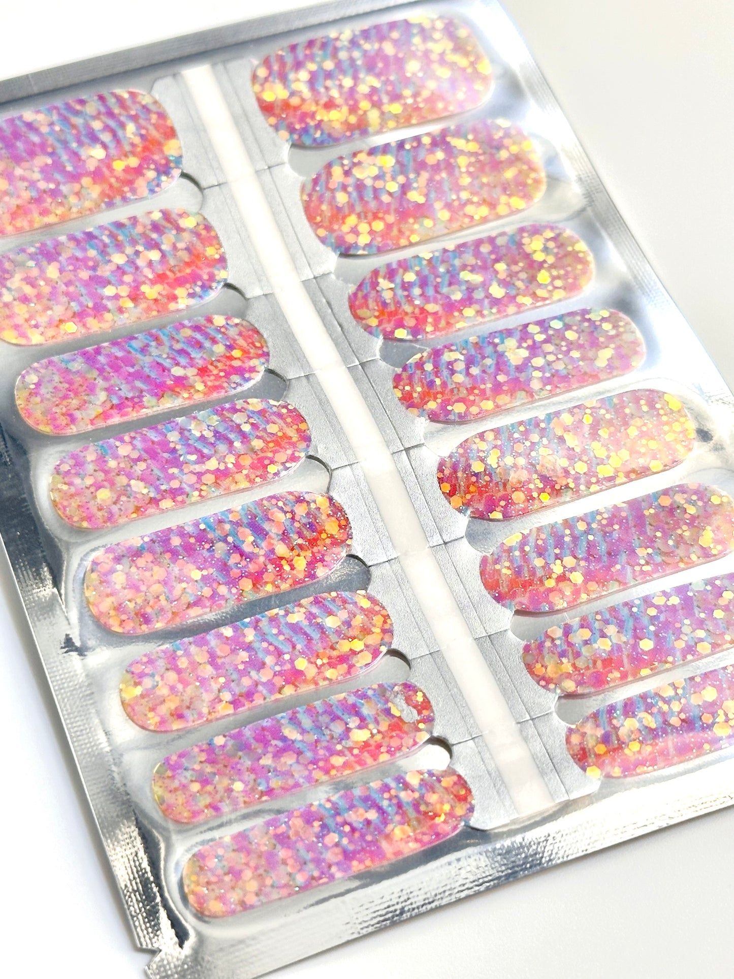 Unicorn Glitter Nagel Wraps