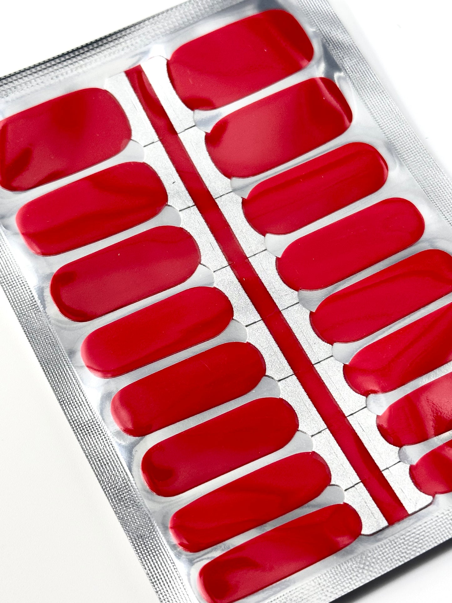 Solid Red Nagel Wraps