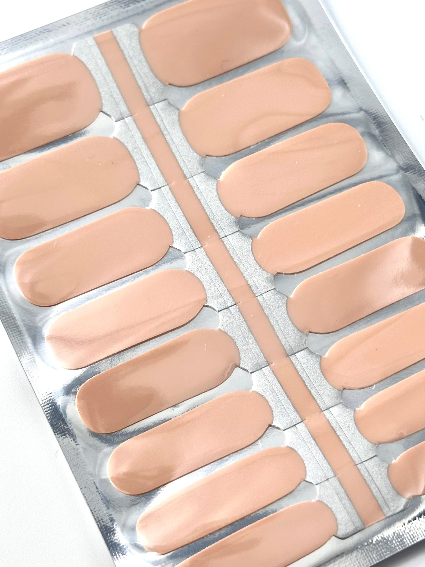 Solid Beige Nagel Wraps