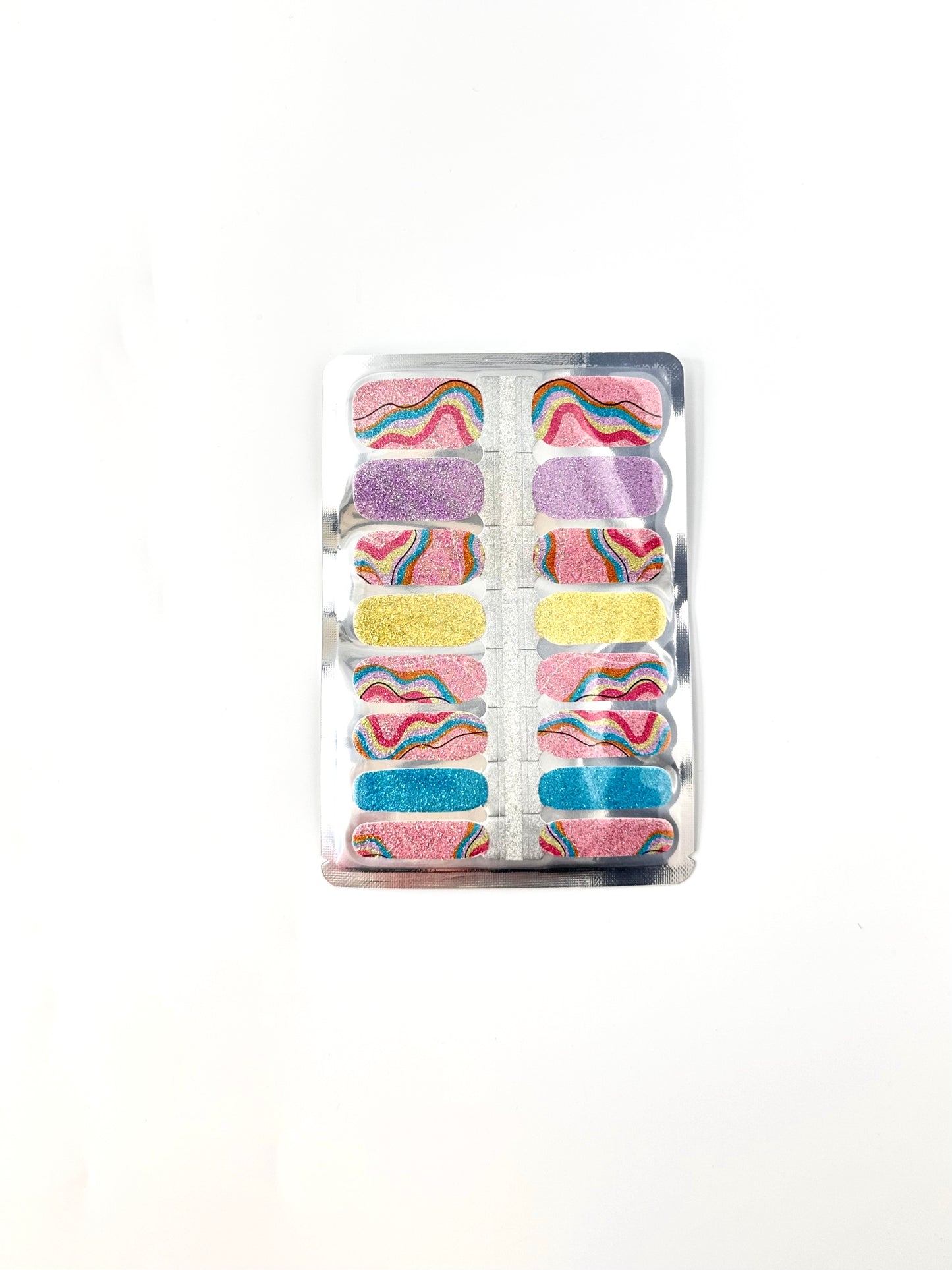 Vibrant Fushion Nagel Wraps