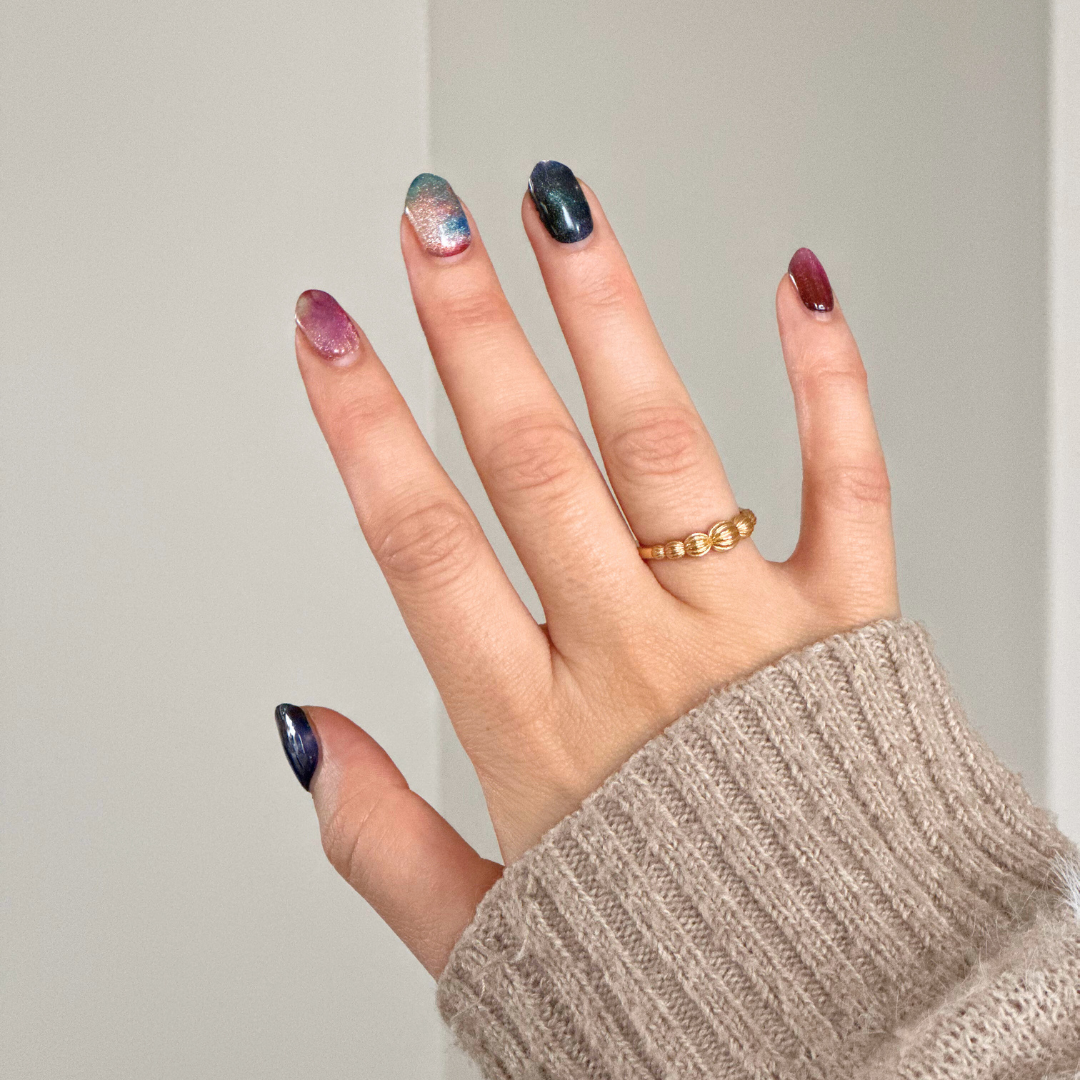 Galaxy Glam Gellakstickers