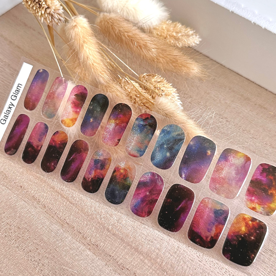 Galaxy Glam Gellakstickers