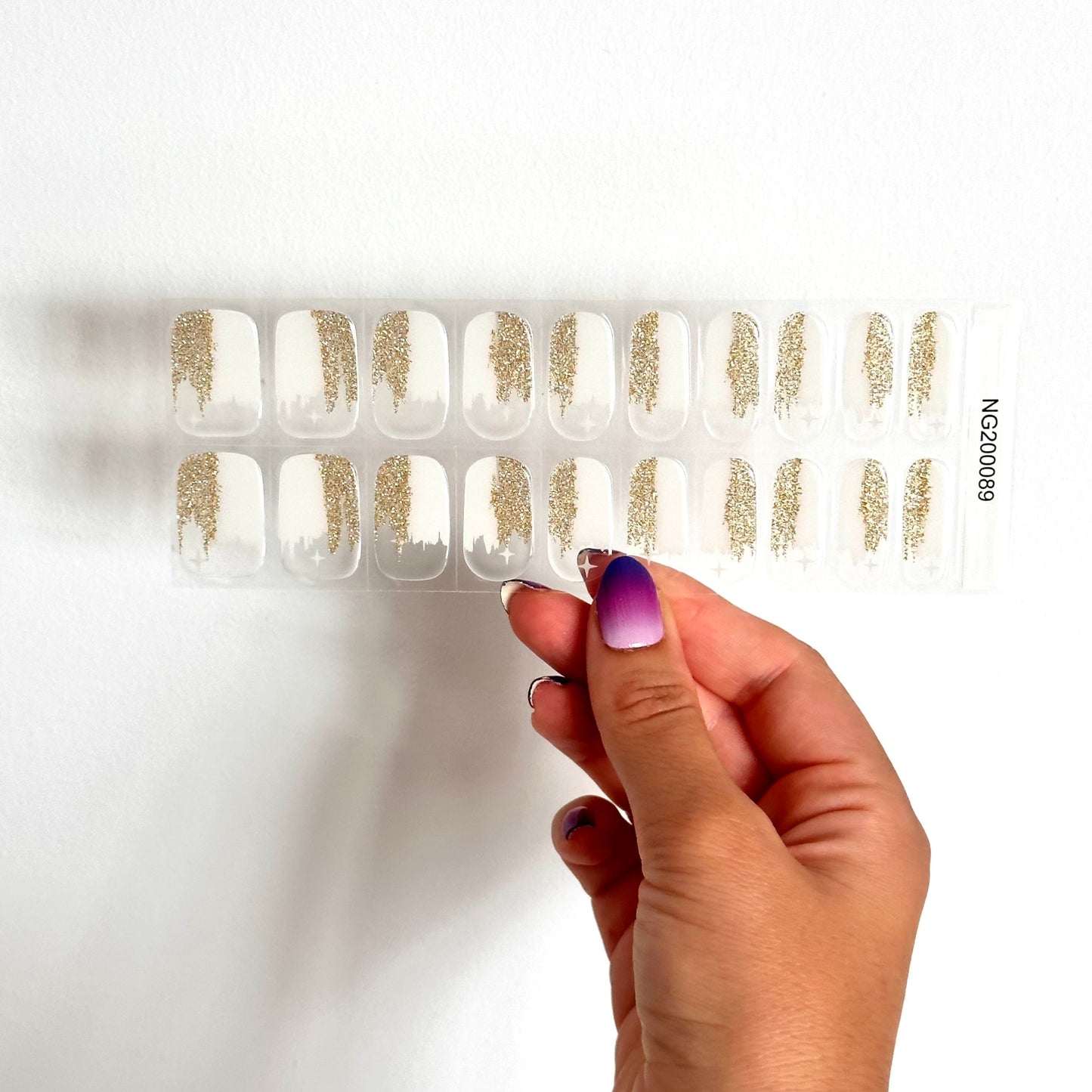 Natural Gold Gellakstickers