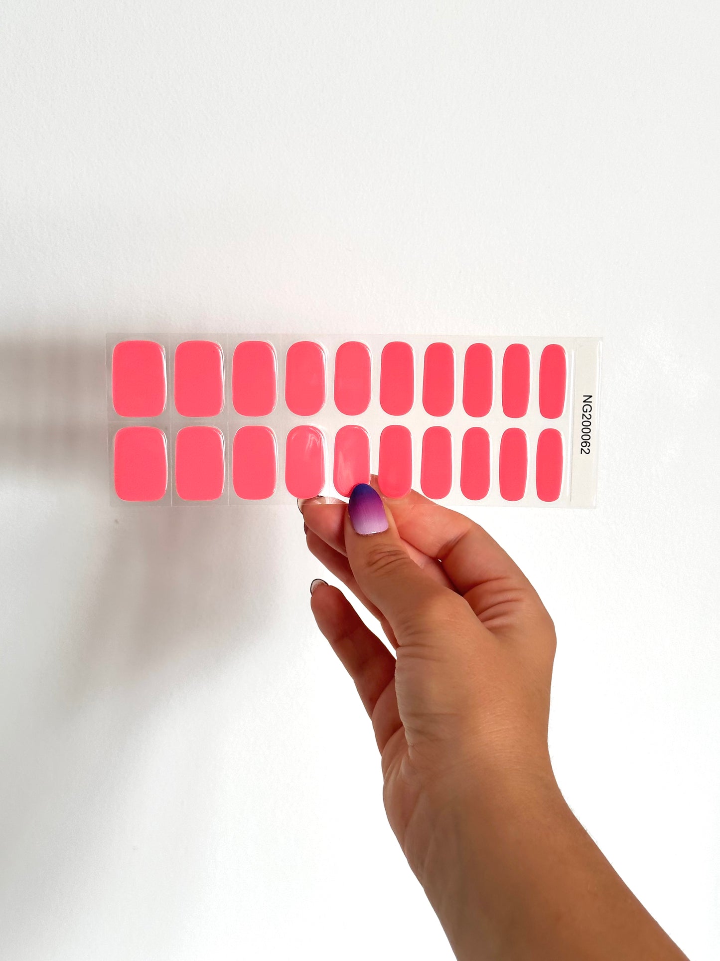 Coral Pink Gellakstickers