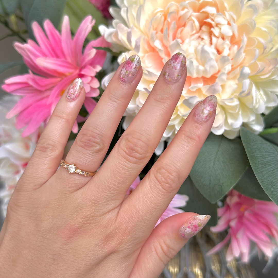Floral Bliss Gellakstickers
