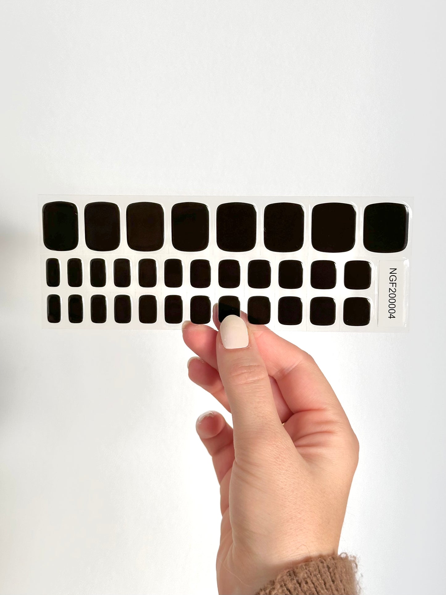Pedicure Black Gellakstickers