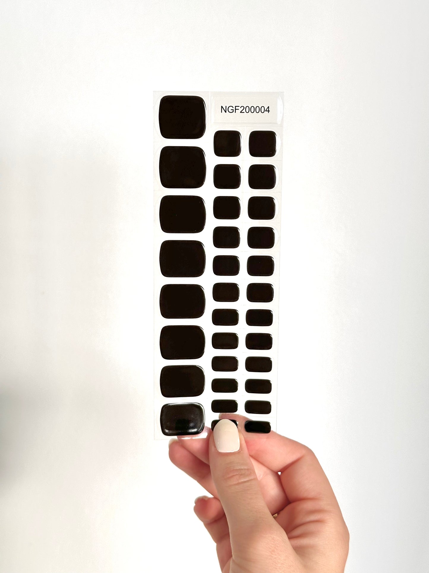 Pedicure Black Gellakstickers