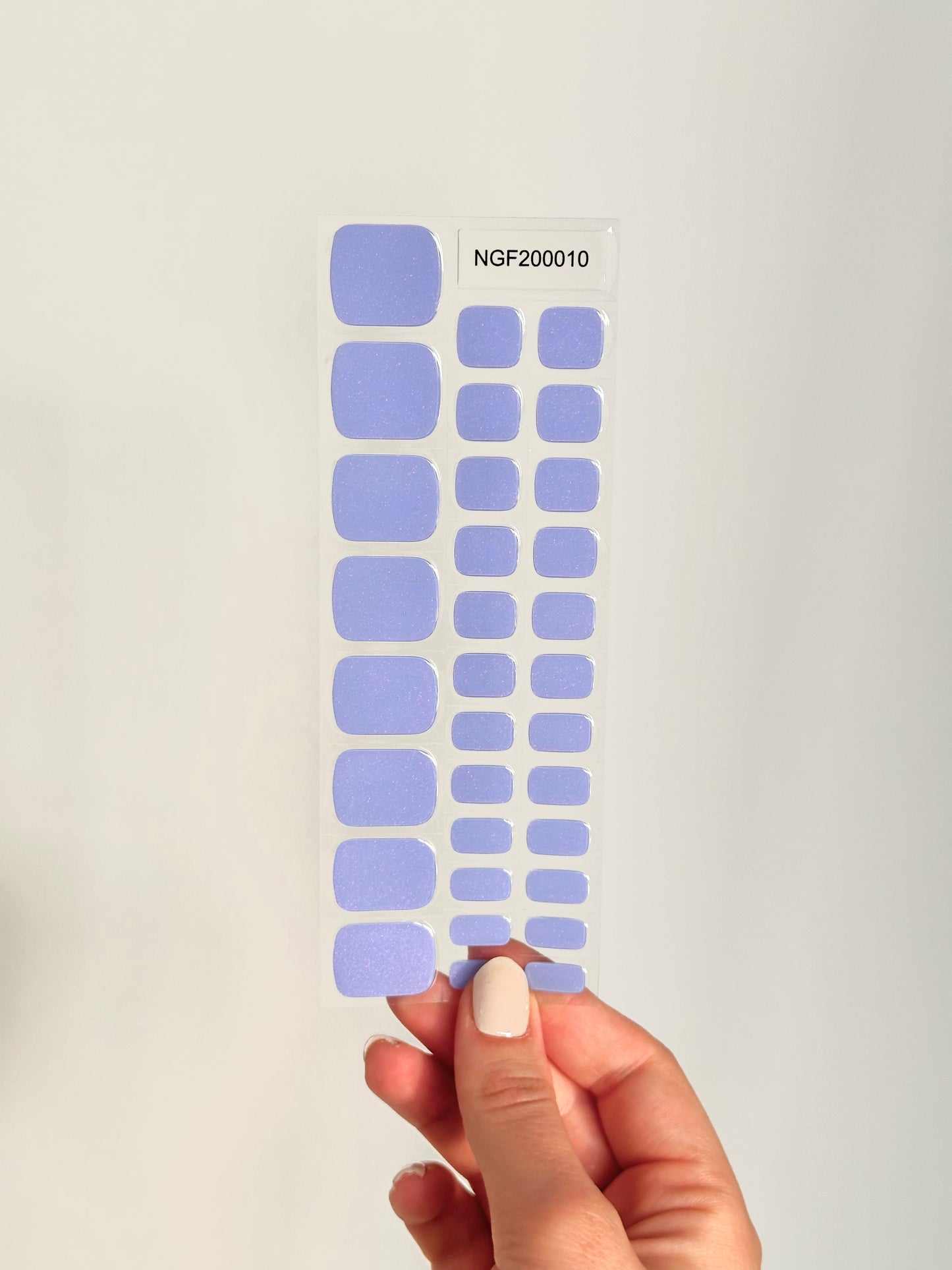 Pedicure Periwinkle Gellakstickers