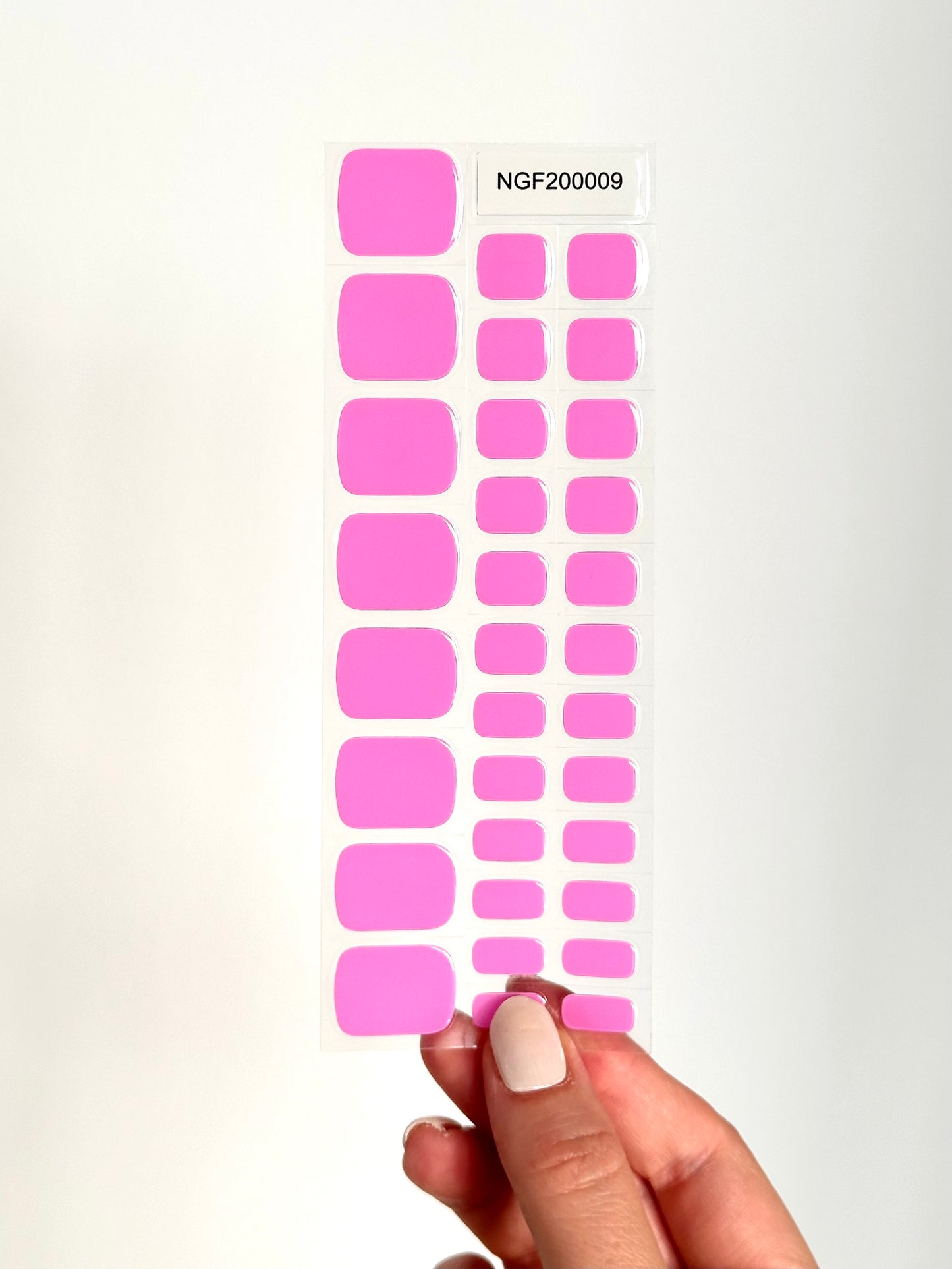 Pedicure Purple Gellakstickers