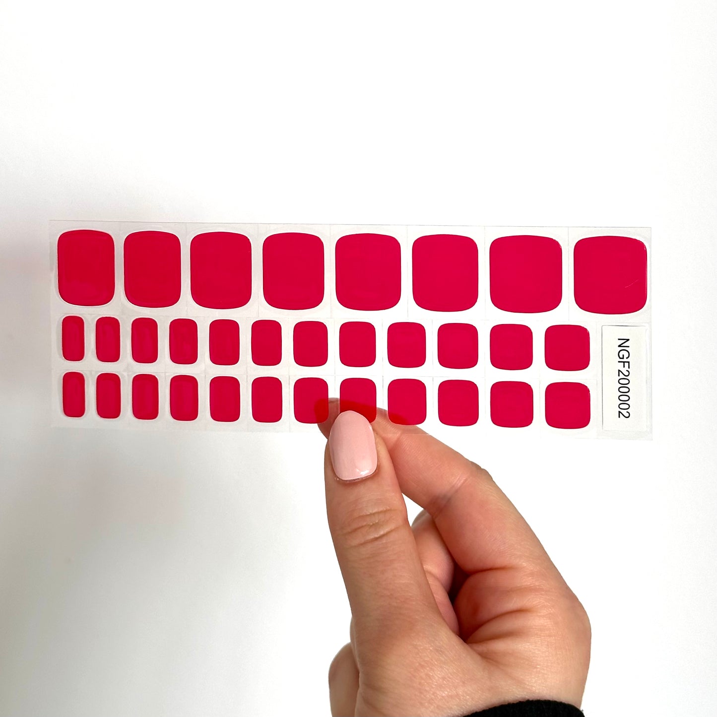 Pedicure Red Gellakstickers