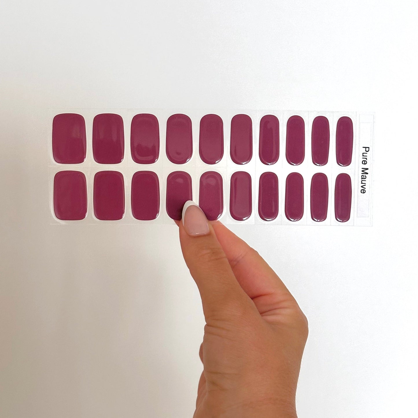 aubergine mauve achtige effen kleur gellakstickers