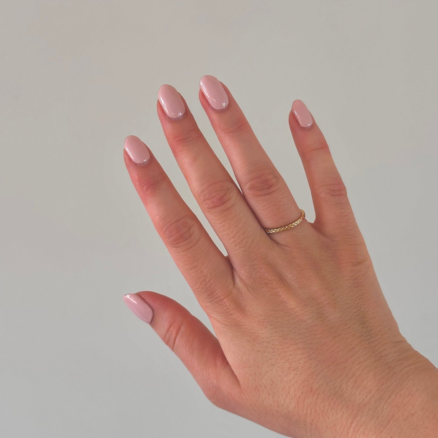 Effen licht nude roze gellakstickers