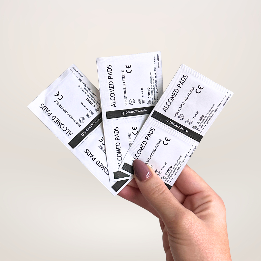 20 alcoholdoekjes voor de beste voorbereiding om de press-on nagels voor een langdurige draagtijd