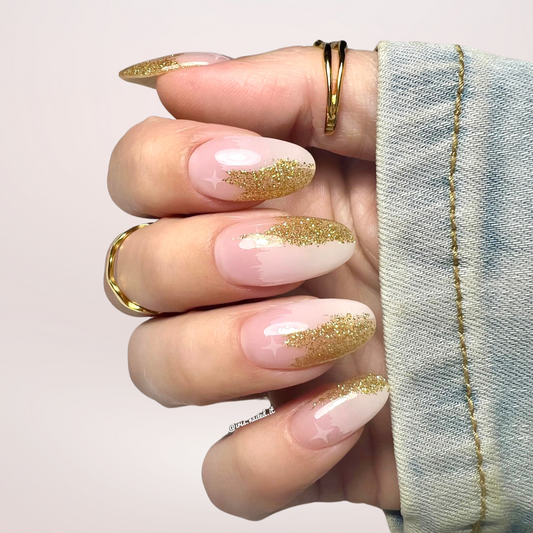 Natural Gold Gellakstickers