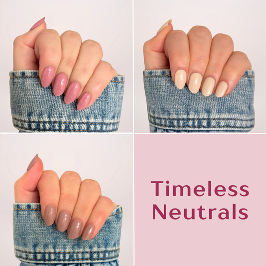 tijdloze mooie set met leuke korting. Je ontvangt 3 effen kleuren: de dusty rose, classic beige en taupetastic. De namen zeggen het al, een mooie warme roze kleur, een beige kleur en een taupe bruine kleur
