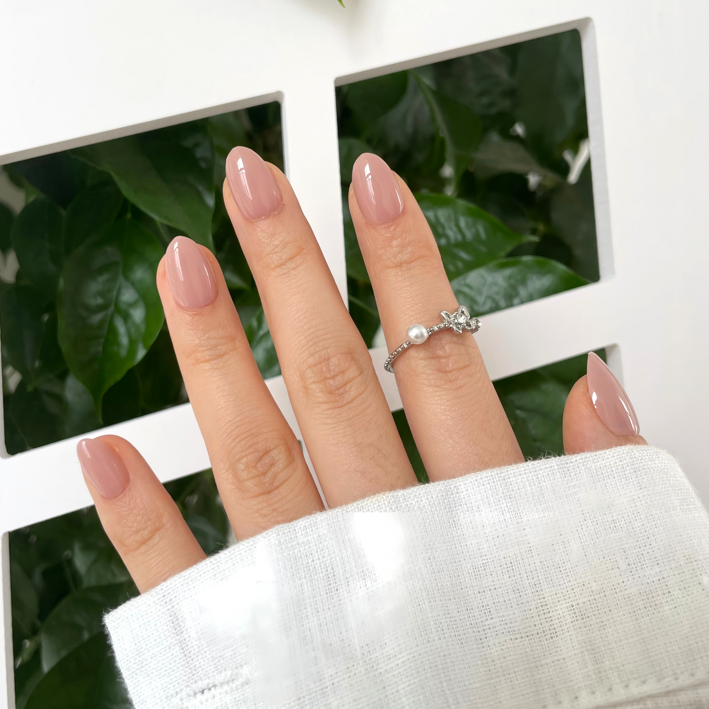 Extra short press-ons in een mooie tijdloze nude kleur